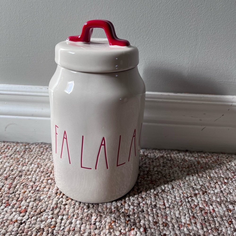 Rae Dunn Fa La La Canister